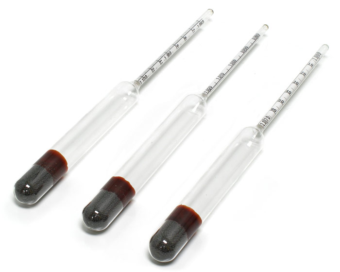 Set of Precision Hydrometers Alternative Beverage