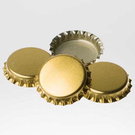 RiteBrew Gold Oxygen Absorbing Bottle Caps - 144 Pack For Home Brewing