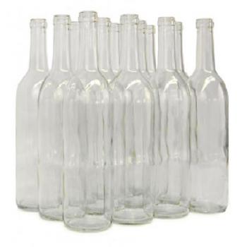 Clear Bordeaux Wine Bottles